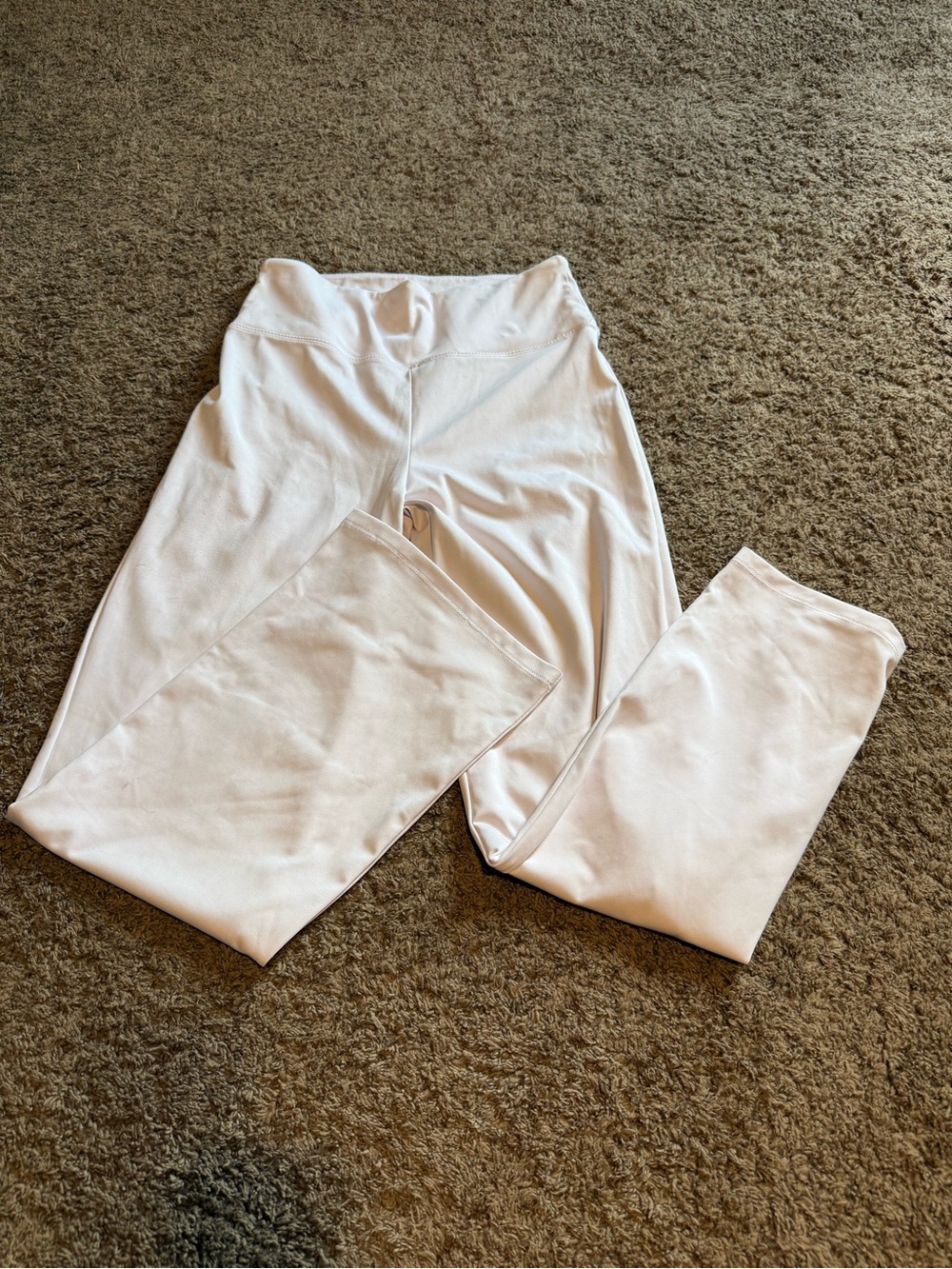 White High-Waist Leggings - Soft Stretch